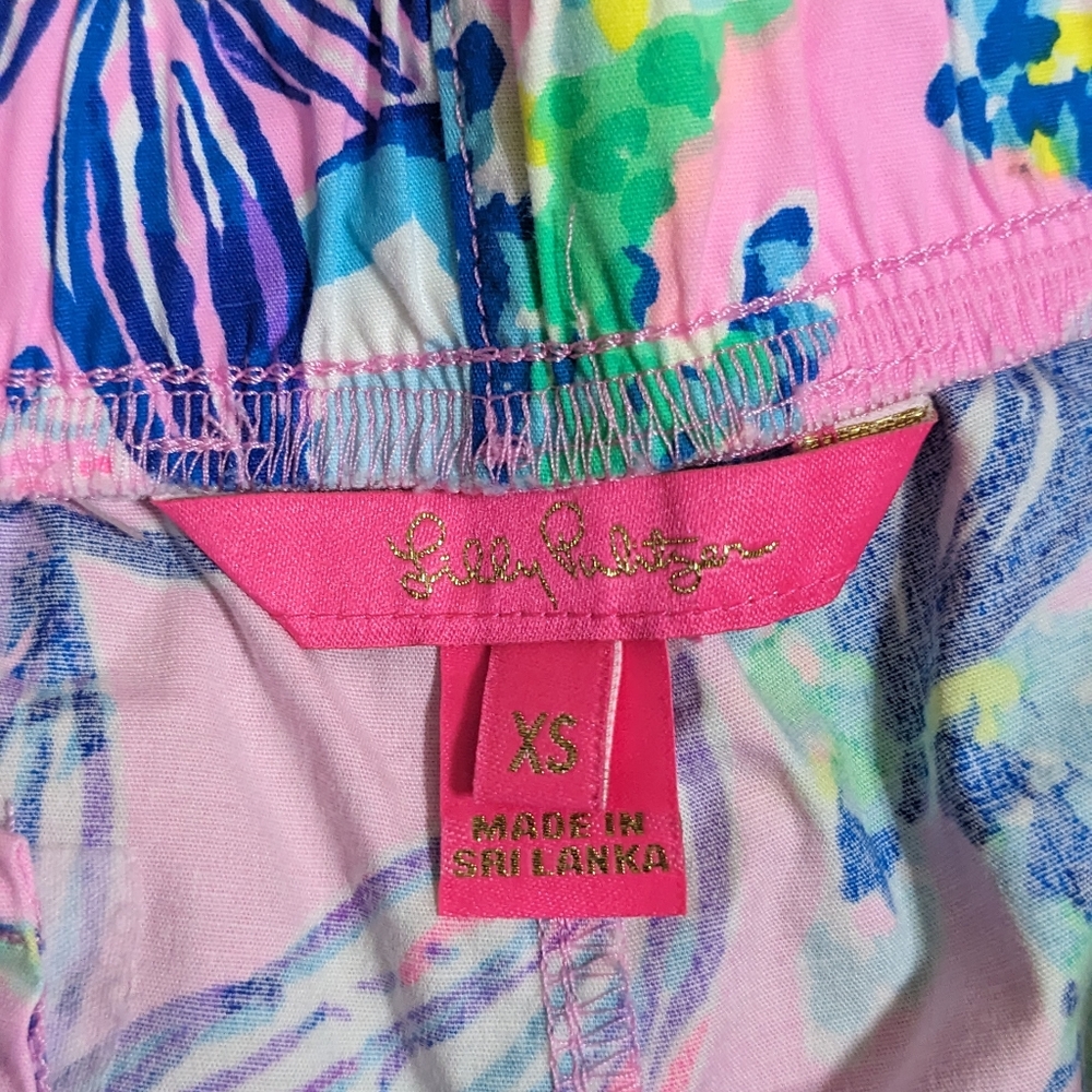 EUC! Lilly Pulitzer Ocean View Shorts Lilac Rose Just A Lil Jelly Size XS - Picture 4 of 12